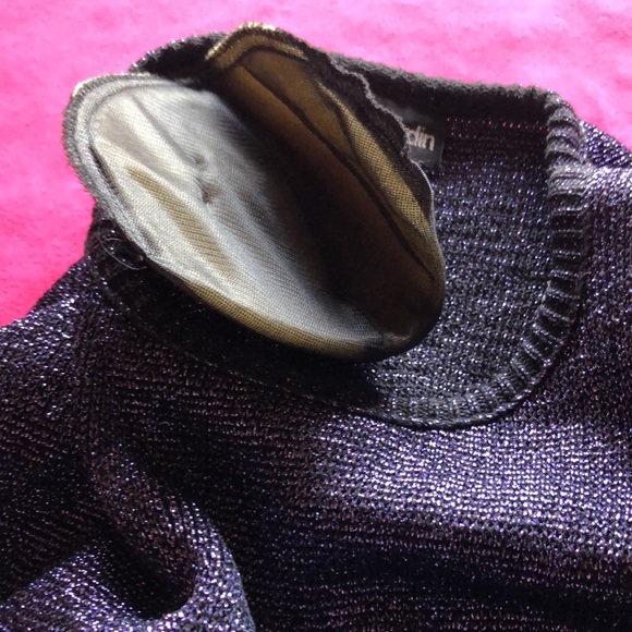 Vintage Pierre Cardin metallic purple pullover top - Picture 5 of 11